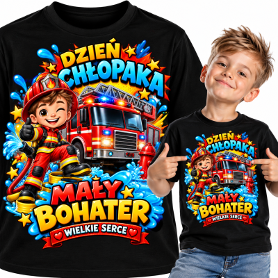 KOSZULKA DZIECIĘCA DZIEŃ CHŁOPAKA mały bohater